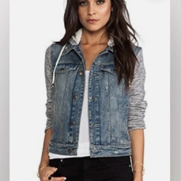 Free People denim knit jacket - Picture 10 of 12